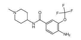 4-amino-N-(1-methylpiperidin-4-yl)-3-(trifluoromethoxy)benzamide结构式