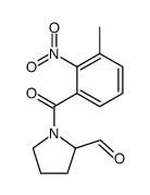 N-(3-methyl-2-nitrobenzoyl)pyrrolidine-2-carboxaldehyde结构式