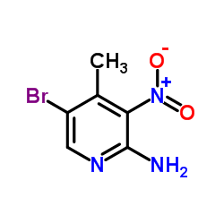 5-Bromo-4-methyl-3-nitro-2-pyridinamine structure