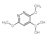 3,6-二甲氧基哒嗪-4-硼酸结构式
