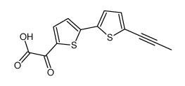 2-oxo-2-[5-(5-prop-1-ynylthiophen-2-yl)thiophen-2-yl]acetic acid Structure