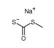 potassium S-methyl dithiocarbonate结构式