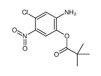 2,2-Dimethylpropionic acid 2-amino-4-chloro-5-nitrophenyl ester Structure