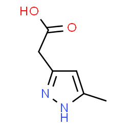 2-(3-methyl-1H-pyrazol-5-yl)acetic acid structure