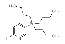 2-氟-5-(三丁基锡烷基)吡啶结构式