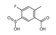 4-fluoro-2-methyl-5-sulfinobenzoic acid结构式
