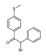 2-bromo-1-(4-methylsulfanylphenyl)-2-phenylethanone结构式