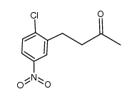 4-(2-chloro-5-nitrophenyl)-butan-2-one结构式