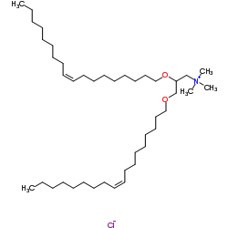 三甲基[2,3-(二油烯基氧基)丙基]氯化铵结构式
