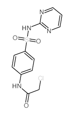 2-氯-N-{4-[(嘧啶-2-氨基)磺酰基]苯基}乙酰胺结构式