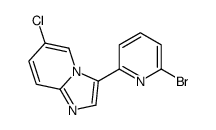 3-(6-溴吡啶-2-基)-6-氯咪唑并[1,2-a]吡啶结构式