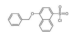 4-(苯基甲氧基)-1-萘磺酰氯结构式