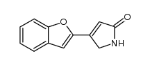 4-(benzofuran-2-yl)-1H-pyrrol-2(5H)-one结构式
