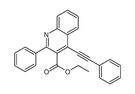 ethyl 2-phenyl-4-(2-phenylethynyl)quinoline-3-carboxylate结构式