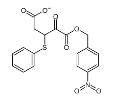 5-[(4-nitrophenyl)methoxy]-4,5-dioxo-3-phenylsulfanylpentanoate结构式