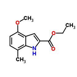 Ethyl 4-methoxy-7-methyl-1H-indole-2-carboxylate Structure