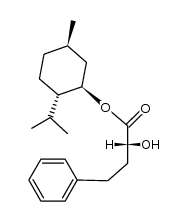 D-2-hydroxy-4-phenyl-butyric acid-((1R)-menthyl ester)结构式