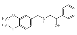 N-3,4-DIMETHOXY BENZYL-2-HYDROXYL-2-PHENYL ETHYL AMINE结构式