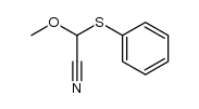 2-methoxy-2-(phenylthio)acetonitrile结构式