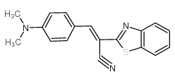 (E)-2-(苯并[d]噻唑-2-基)-3-(4-(二甲氨基)苯基)丙烯腈结构式