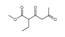 methyl 2-ethyl-3,5-dioxohexanoate结构式