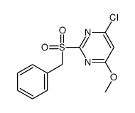 2-benzylsulfonyl-4-chloro-6-methoxypyrimidine Structure