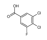 3,4-二氯-5-氟苯甲酸结构式
