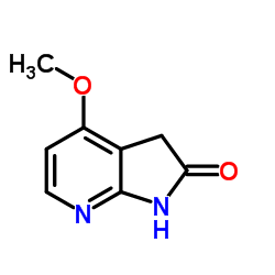 4-Methoxy-1,3-dihydro-2H-pyrrolo[2,3-b]pyridin-2-one结构式