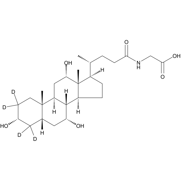 Glycocholic acid (D4) structure