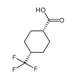 顺-4-(三氟甲基)环己甲酸结构式