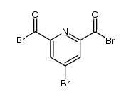 4-bromopyridine-2,6-dicarbonyl dibromide结构式