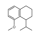 8-methoxy-1,2,3,4-tetrahydro-1-isopropylnaphthalene结构式