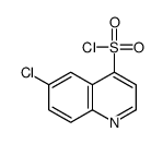 6-chloroquinoline-4-sulfonyl chloride结构式