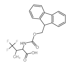 Fmoc-4,4,4-三氟-DL-缬氨酸结构式