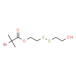 2-溴-甲基丙酸2-[(2-羟乙基)二硫烷基]乙酯结构式