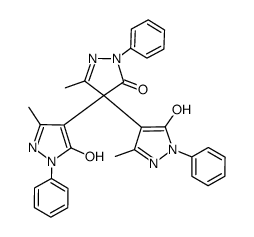 4,4-bis(5-hydroxy-3-Methyl-1-phenyl-1H-pyrazol-4-yl)-3-Methyl-1-phenyl-1H-pyrazol-5(4H)-one Structure