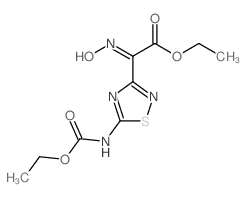 2-(5-((乙氧基羰基)氨基)-1,2,4-噻二唑-3-基)-2-(羟基亚氨基)乙酸乙酯结构式