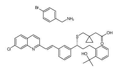 montelukast 4-bromo benzylamine salt Structure