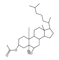 5-溴5 | A-胆甾烷3,6-二醇3-乙酸酯结构式