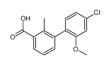 3-(4-chloro-2-methoxyphenyl)-2-methylbenzoic acid Structure