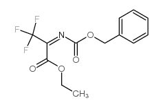 2-苄氧基羰基亚氨基-3,3,3-三氟丙酸乙酯结构式