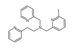 ((6-methyl-2-pyridyl)methyl)(2-(2-pyridyl)ethyl)(2-pyridylmethyl)amine结构式