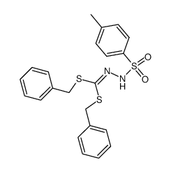 (toluene-4-sulfonyl)-dithiocarbonohydrazonic acid dibenzyl ester结构式