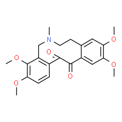 5,6,7,8-Tetrahydro-3,4,10,11-tetramethoxy-6-methyldibenz[c,g]azecine-13,14-dione结构式