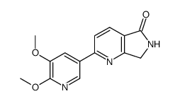 2-(5,6-dimethoxy-3-pyridyl)-6,7-dihydropyrrolo[3,4-b]pyridin-5-one Structure