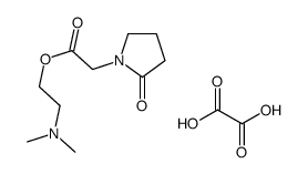 2-(Dimethylamino)ethyl (2-oxo-1-pyrrolidinyl)acetate hydrogen oxalate Structure