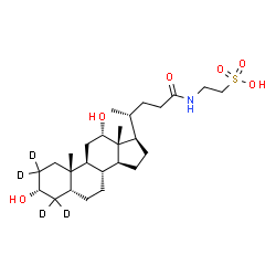 Taurodeoxycholic Acid-d4 MaxSpec® Standard结构式