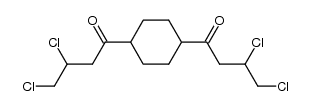 1,1'-(cyclohexane-1,4-diyl)bis(3,4-dichlorobutan-1-one)结构式