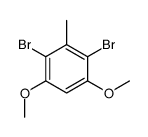 2,4-dibromo-1,5-dimethoxy-3-methylbenzene Structure