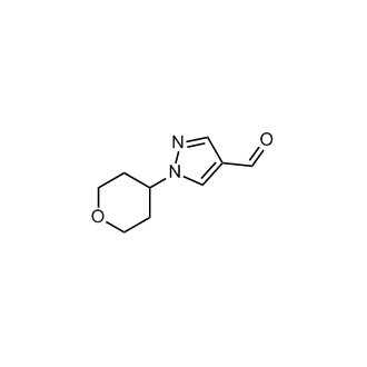 1-(四氢-2H-吡喃-4-基)-1H-吡唑-4-碳醛结构式